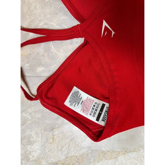 NWOT Womens Gymshark Sports Bra Red Size Small - Picture 5 of 5